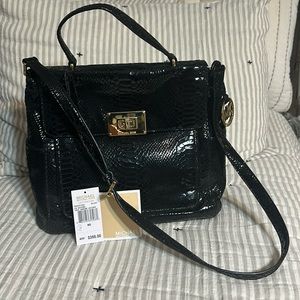 Michael Kors Croc Textured Satchel